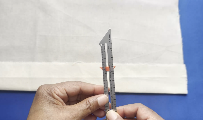Sewing Gauge: Using the Sliding Marker for Consistent Hem Allowances