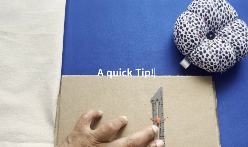 A quick tip here: You can place a flat piece of thick cardboard underneath